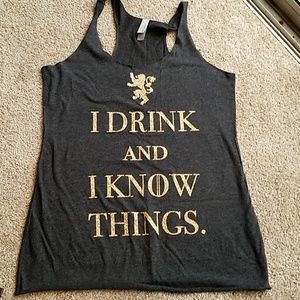 "I drink and I know things" GoT tank